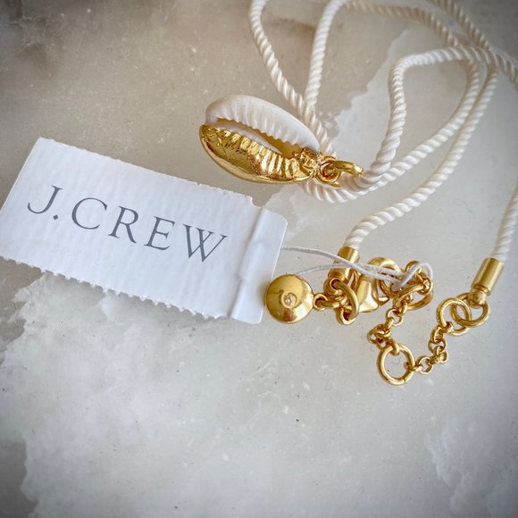 J. Crew NWT Seashell Charm Necklace - Picture 8 of 10